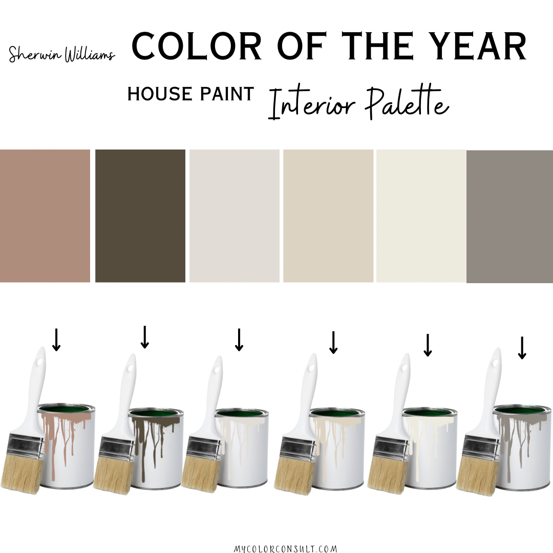 Sherwin Williams Colors of the year coordinating Whole interior House Paint Color