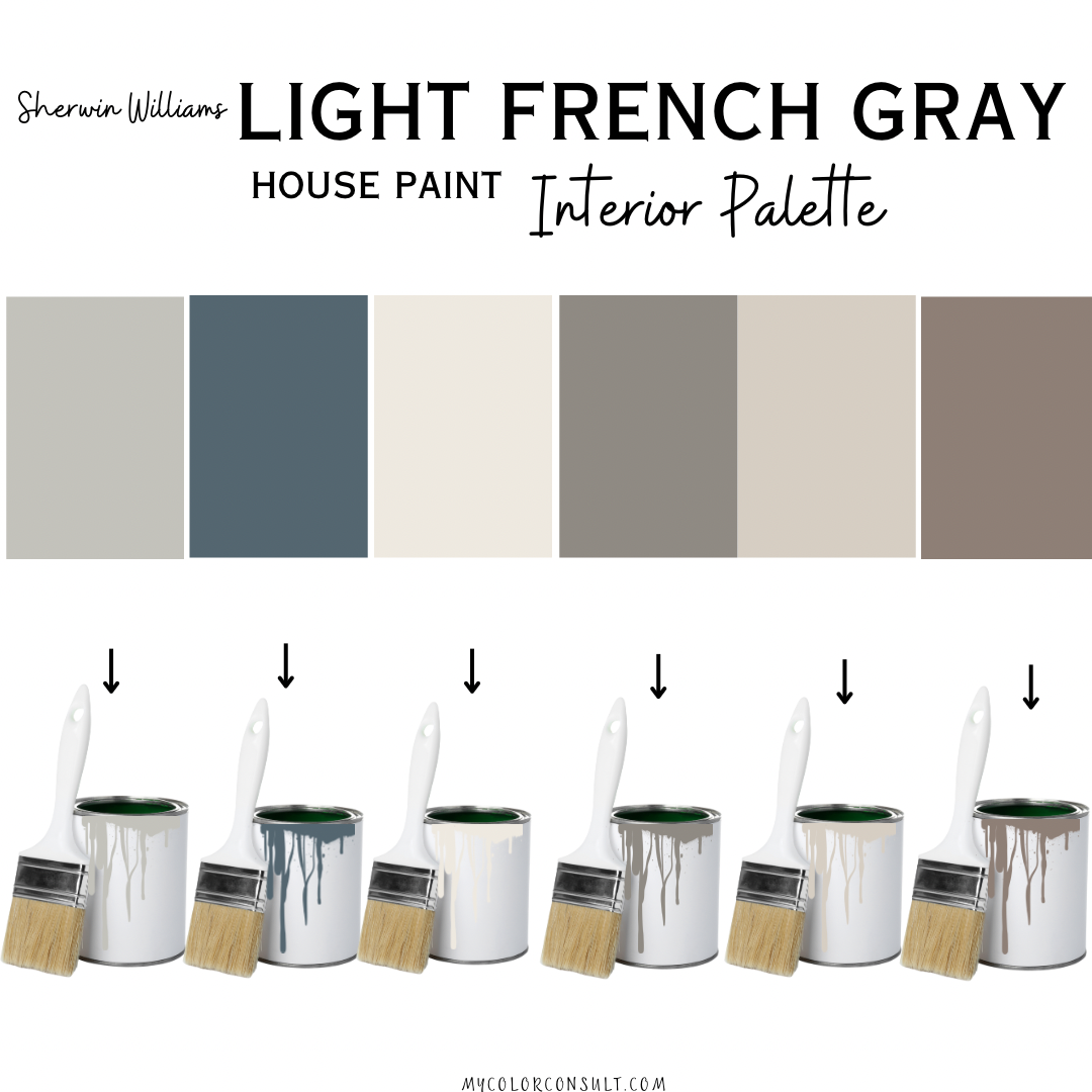 Sherwin Williams Light French gray coordinating Whole interior House P ...